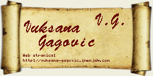 Vuksana Gagović vizit kartica